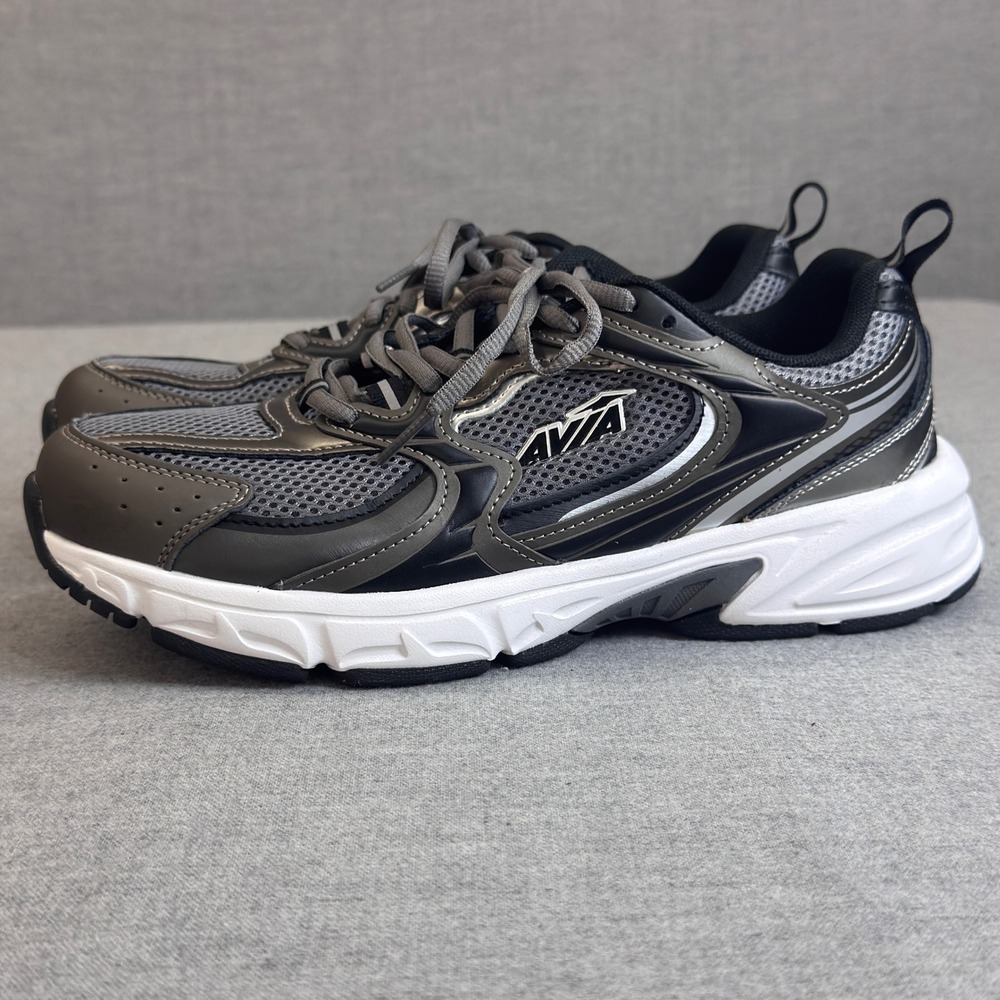 Avia 5000 Mens Running Shoes Grey Black White MNAV43GX002 Size 8.5